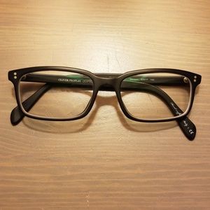 Oliver Peoples Matte Black Frame Glasses